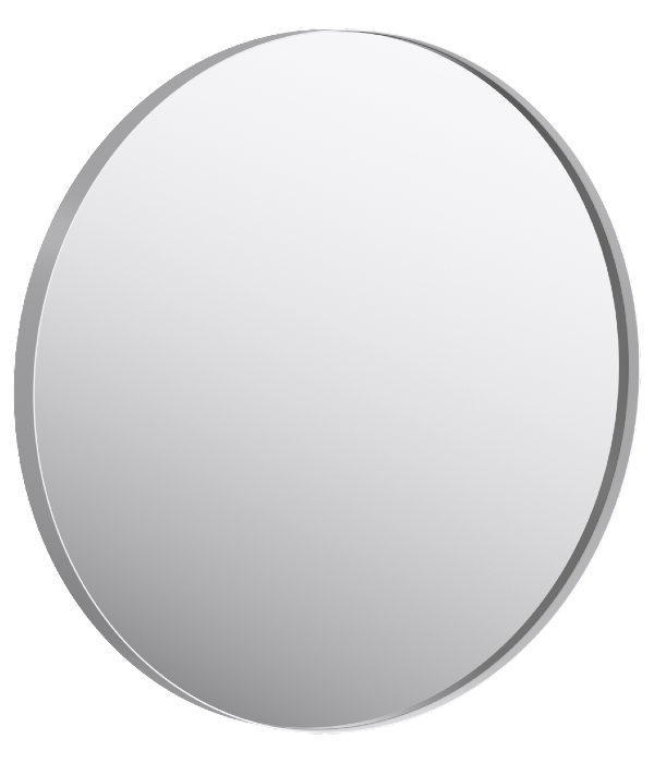 AQ RM0208W RM Зеркало в металлической раме, белый, Ø800 мм