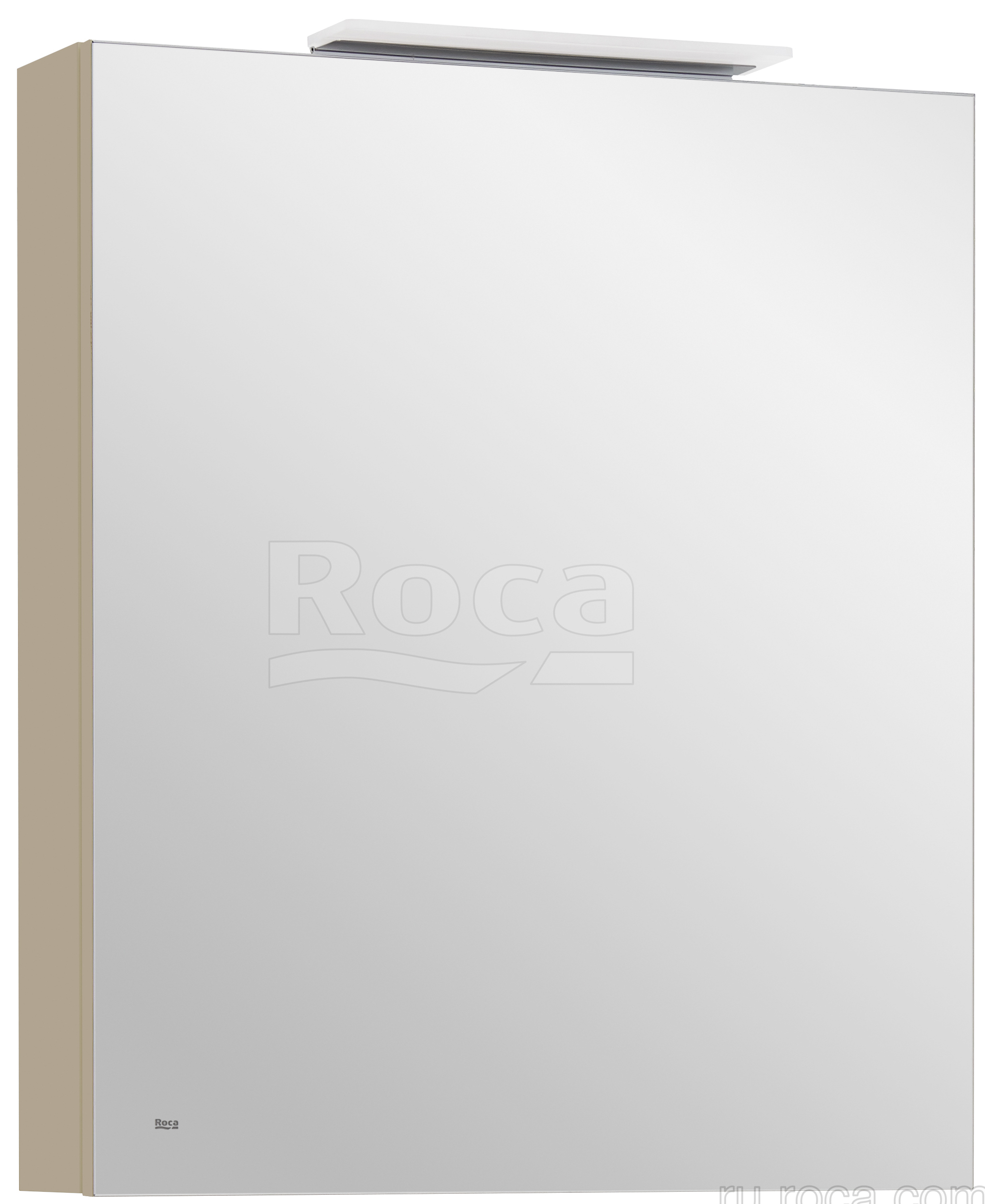 Roca A857646515 Oleta Шкаф зеркальный правый, 600х700х137 мм, LED светильник, Капучино матовый