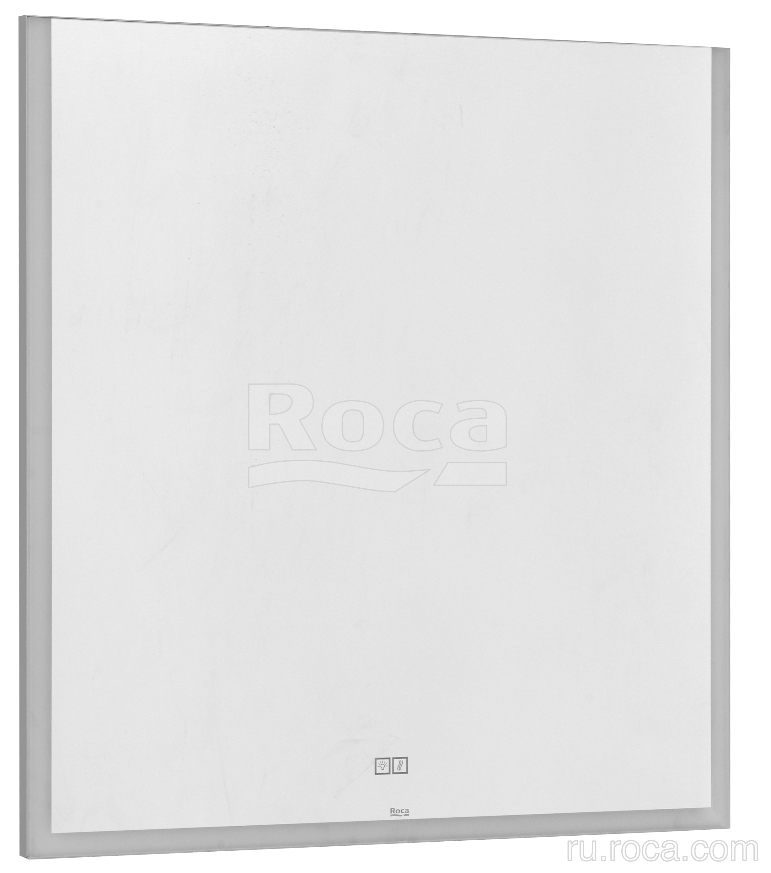 Roca 7.8123.6.300.0 Aneto Зеркало 800х850 мм, LED подсветка, сенсорный выключатель, Белый матовый
