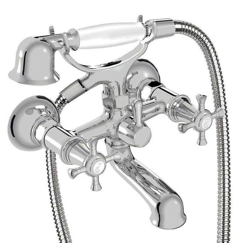 IS B9657AA Reflections Смеситель для ванны, с душ набором, хром