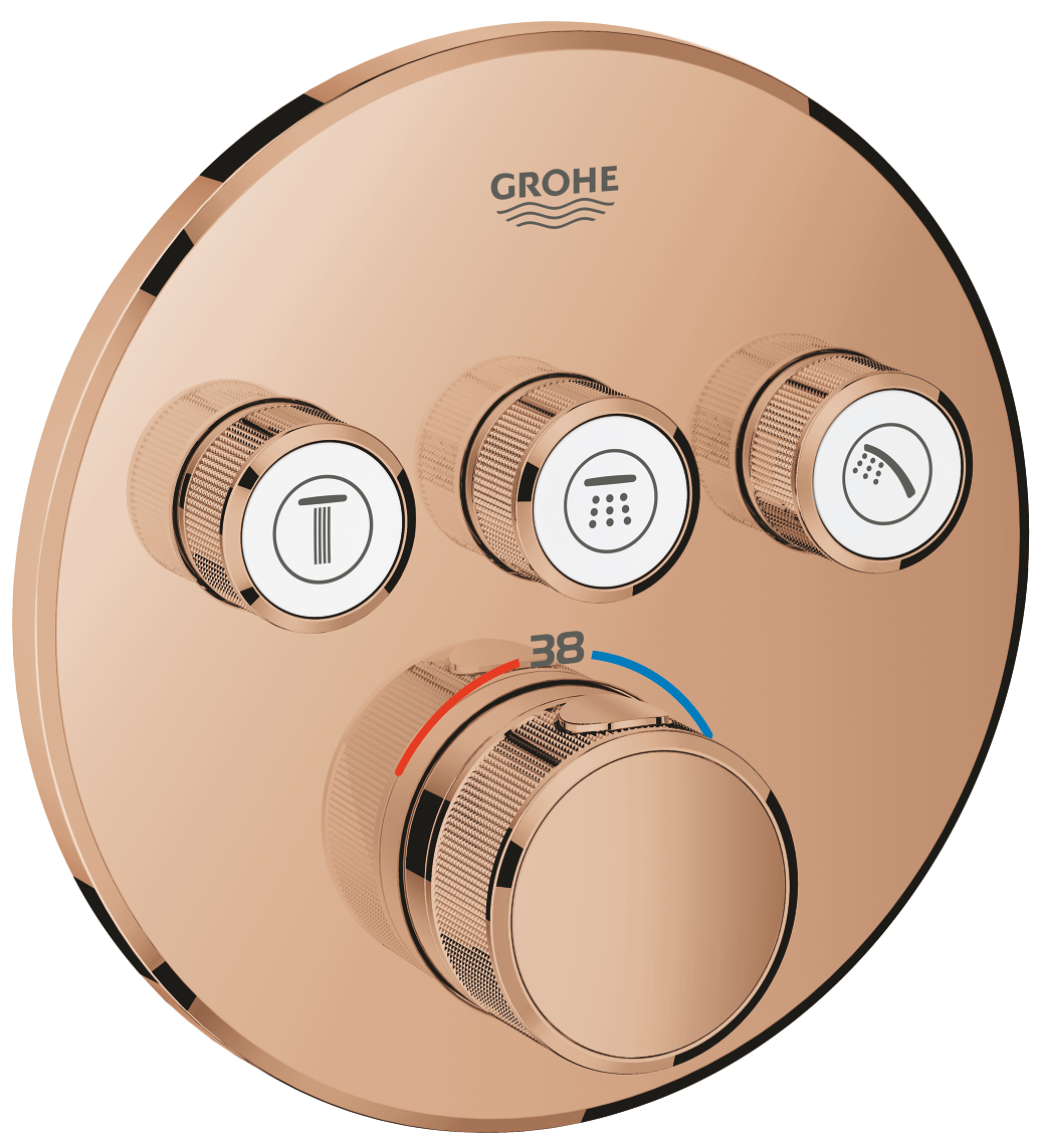 Grohe 29 121 DA0 Grohtherm SmartControl Термостат для 3х потребителей (внешняя монт. часть)