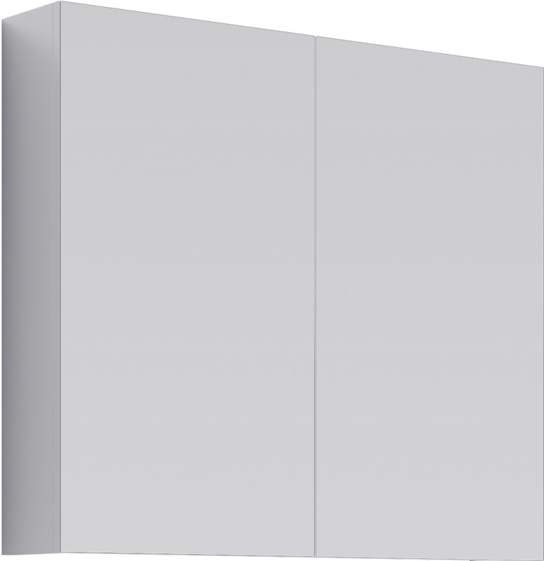 AQ MC.04.08 МС Шкаф зеркальный с двумя дверьми, белый, 800х700х150 мм