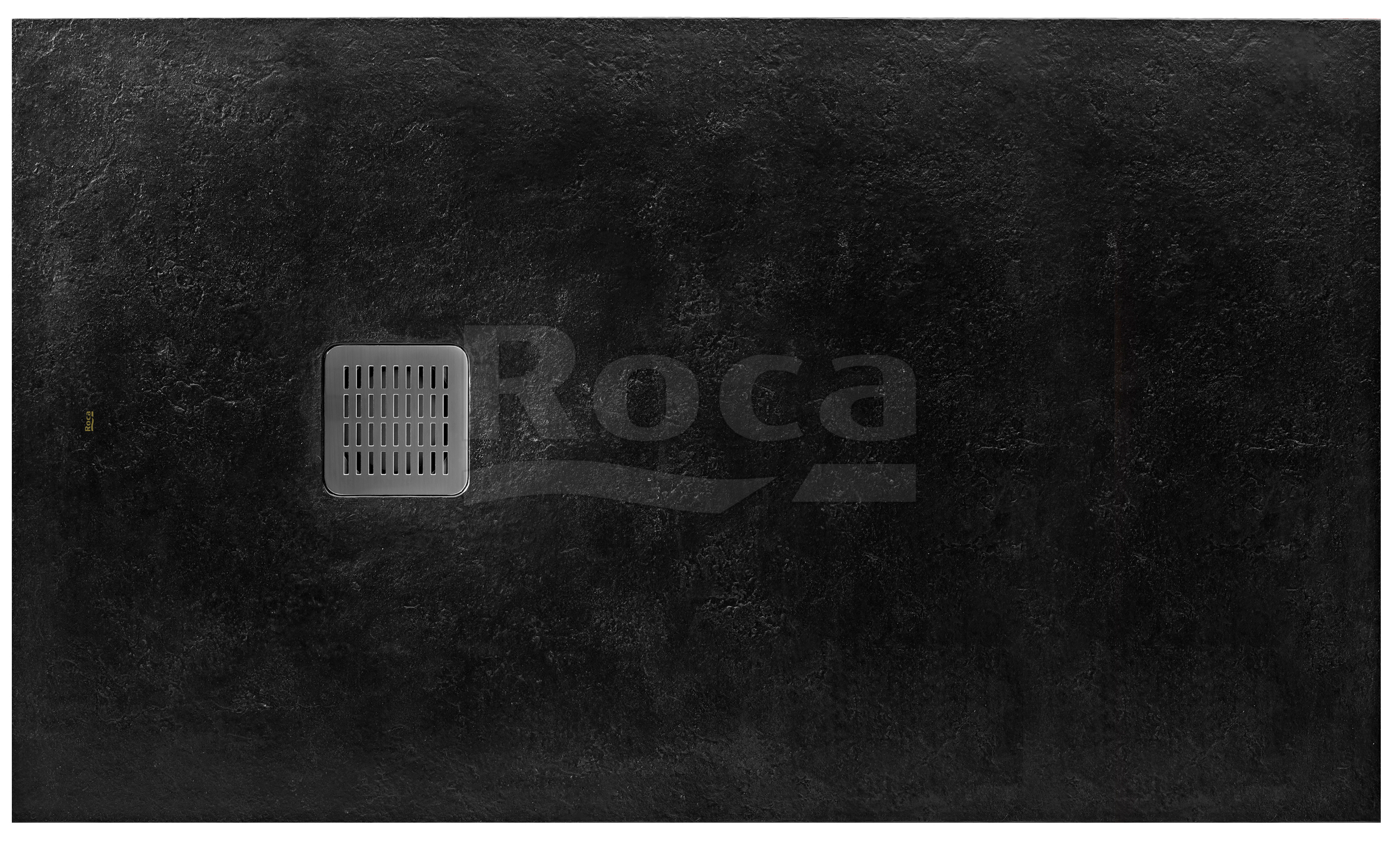 Roca AP10164032001400 TERRAN душевой поддон из материала Stonex 1600х800 мм, с сифоном, черный