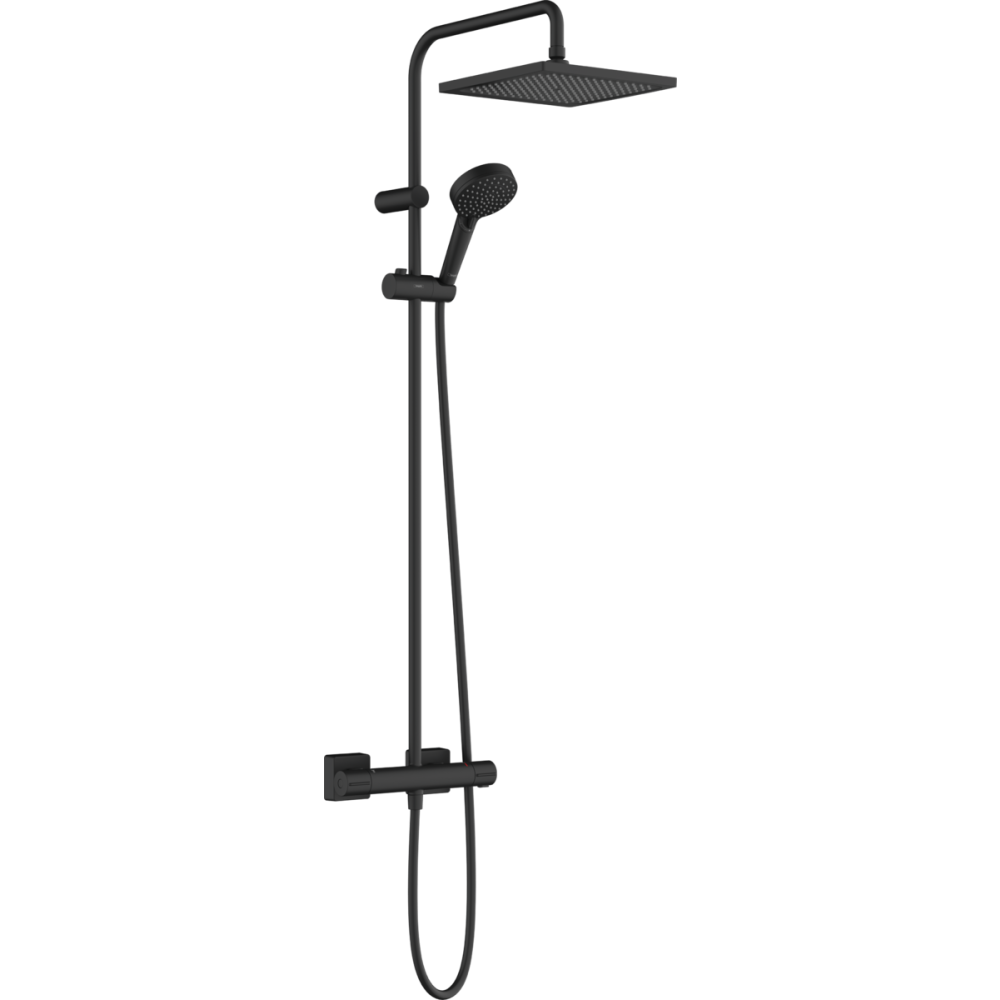 HG 26 429 670 Vernis Shape Душевая система Showerpipe 240 с термостатом для душа, EcoSmart, мч