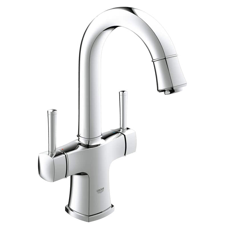 Grohe 21 107 000 Grandera Смеситель для раковины 199 мм, со сливным гарнитуром, EcoJoy