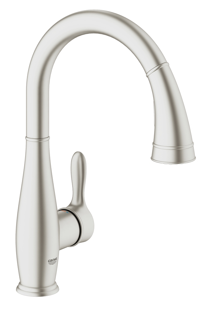 СНЯТGrohe 31 483 001 Concetto Смеситель для кухни 219 мм, ∩ излив