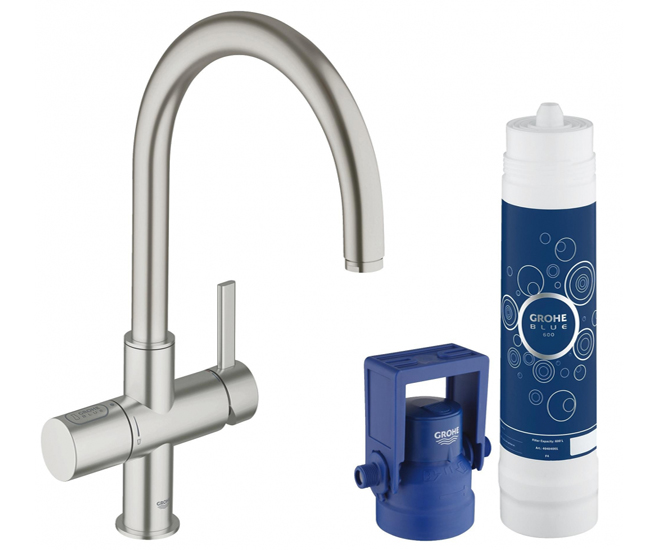 Grohe 33 249 DC1 GROHE Blue Pure Смеситель для кухни 253 мм, Стартовый комплект