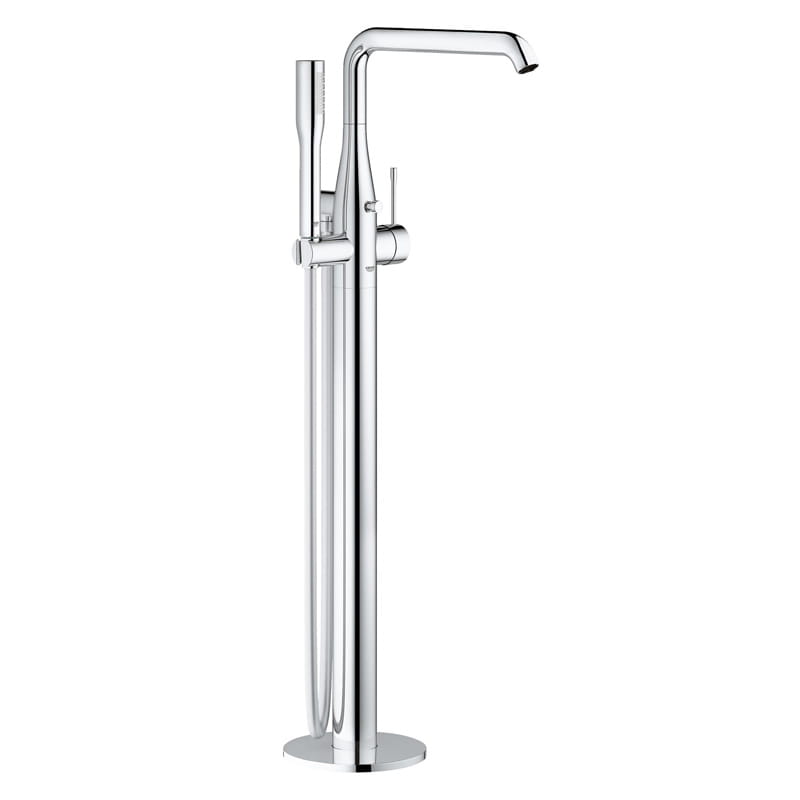 Grohe 23 491 001 Essence Смеситель для ванны напольный 740-844 мм, с душевым набором (внеш. монт. ч)