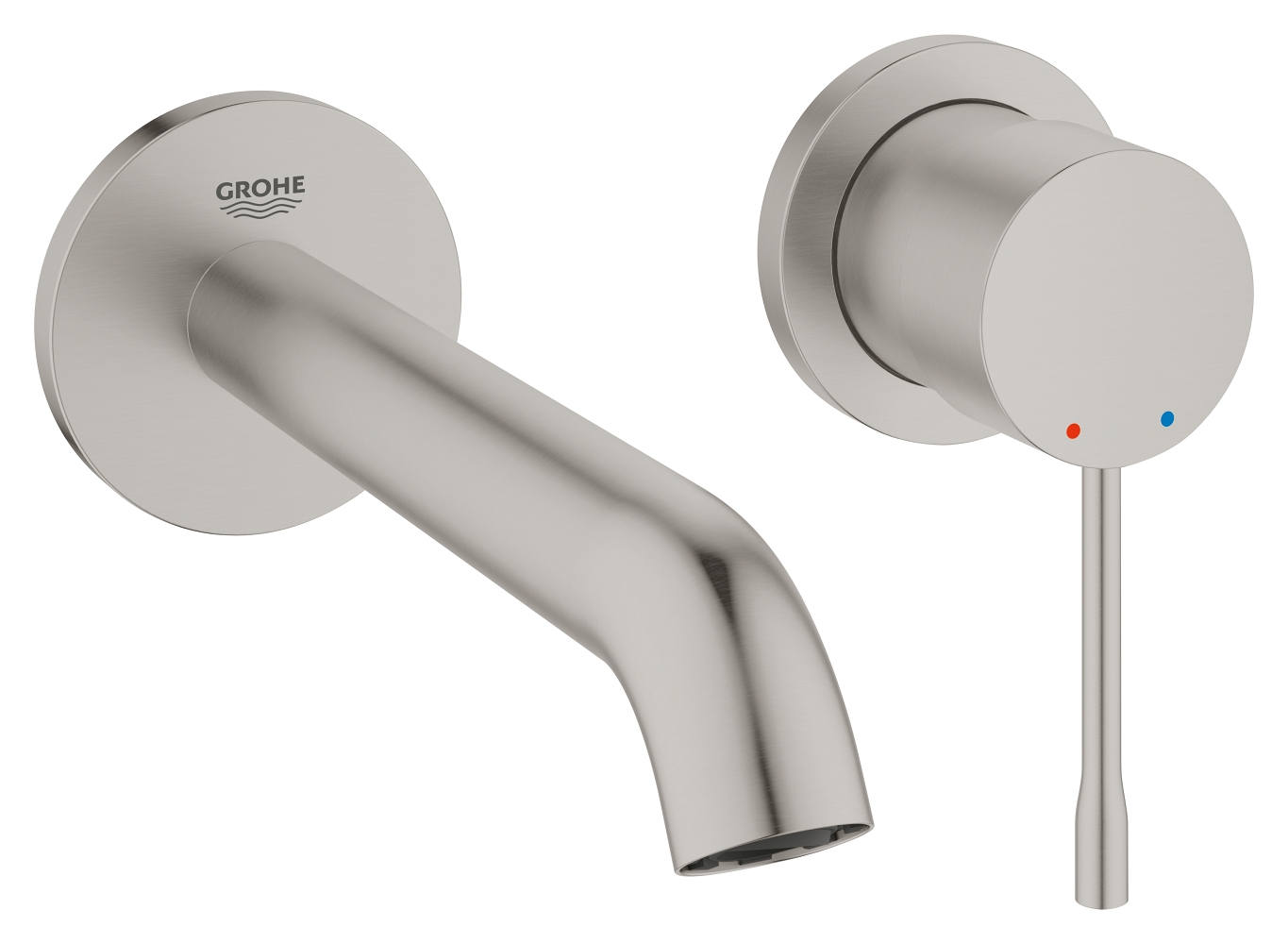 Grohe 19 408 DC1 Essence Смеситель для раковины 183 мм, настенный, на 2 отв. (внеш. монт. часть)
