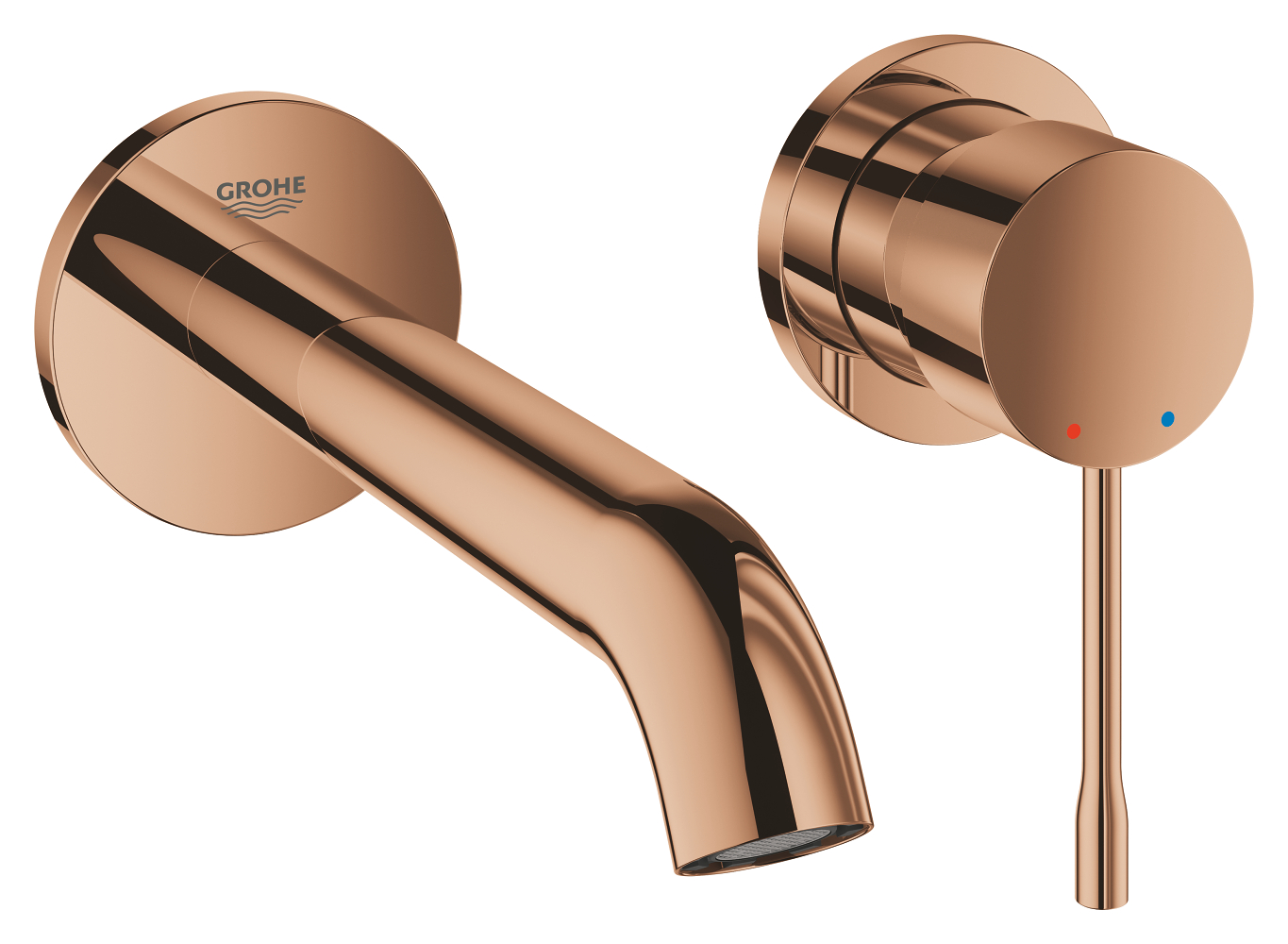 Grohe 19 408 DA1 Essence Смеситель для раковины 183 мм, настенный, на 2 отв. (внеш. монт. часть)