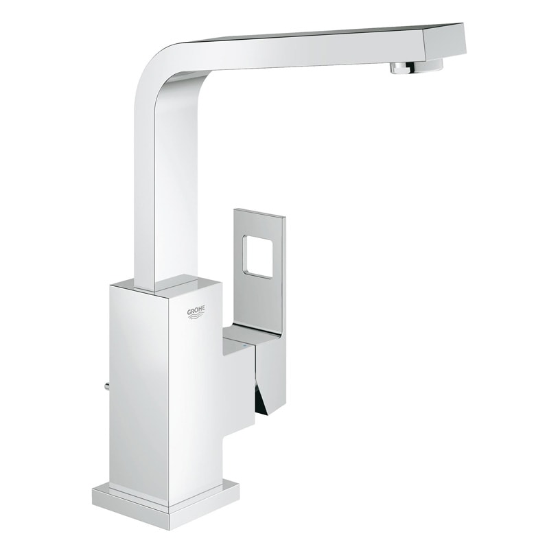 Grohe 23 135 00E Eurocube Смеситель для раковины 222 мм, со сливным гарнитуром, EcoJoy