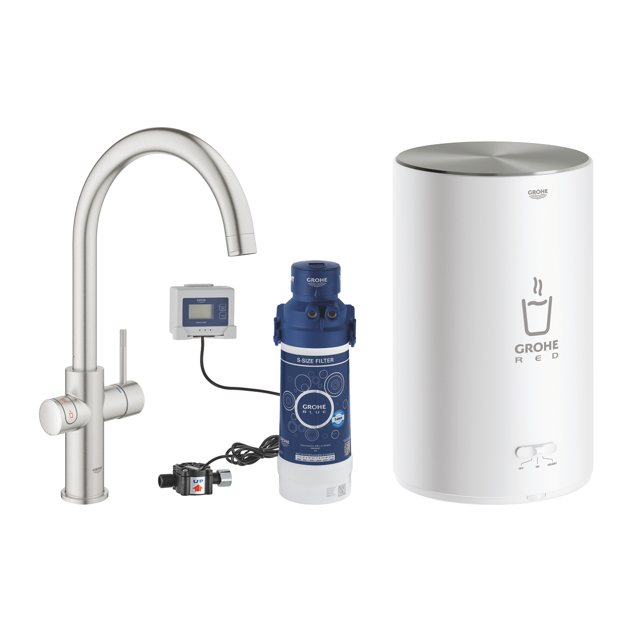 Grohe 30 083 DC1 GROHE Red Duo Смеситель и бойлер M + фильтр S -Size