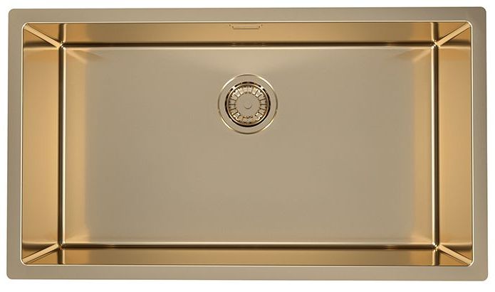 Alv 1117479 Quadrix Monarch Bronze Мойка F/S/U, 1 чаша, 1 мм, 790x450x200 мм+выпуск, без сиф.,шк 800
