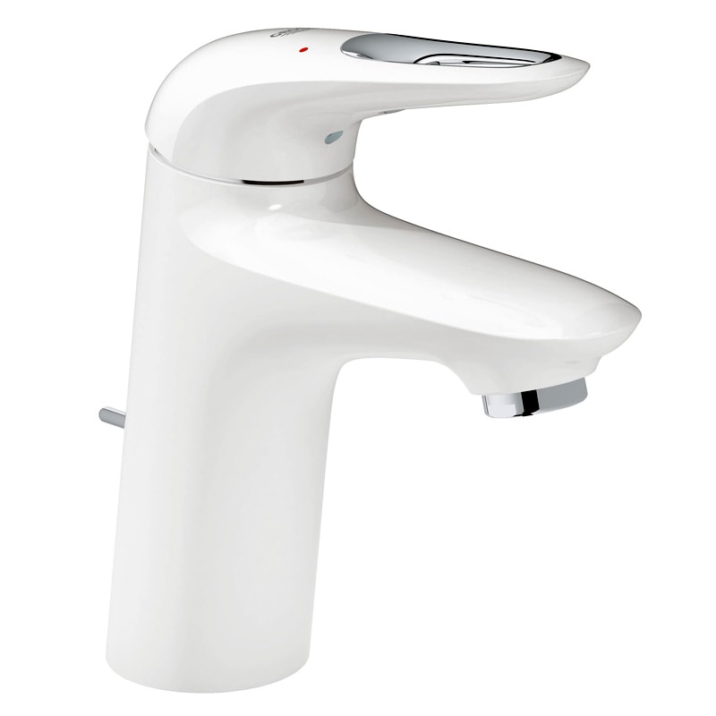 Grohe 33 558 LS3 Eurostyle Смеситель для раковины 84 мм, со сливным гарнитуром, EcoJoy