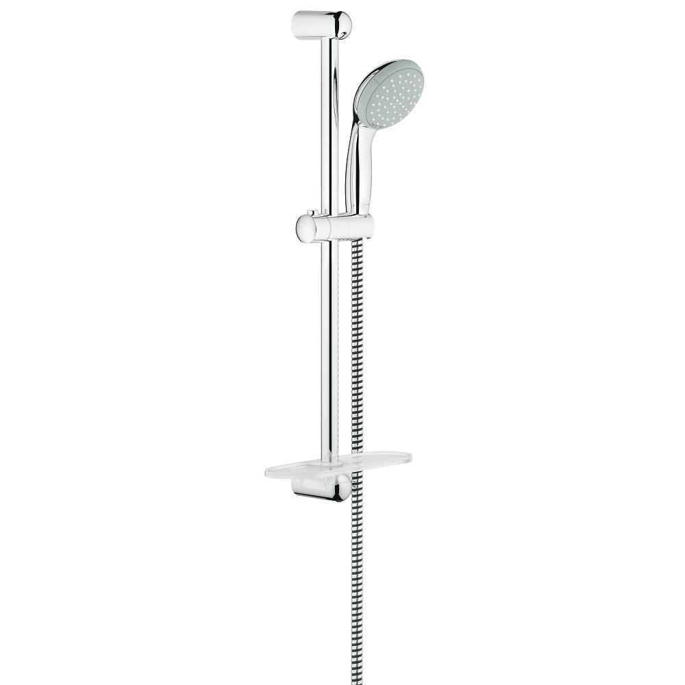 *СНЯТ*Grohe 27 926 000 New Tempesta Душевой гарнитур L=600 мм, Ø100 мм, 2 режима, с полочкой
