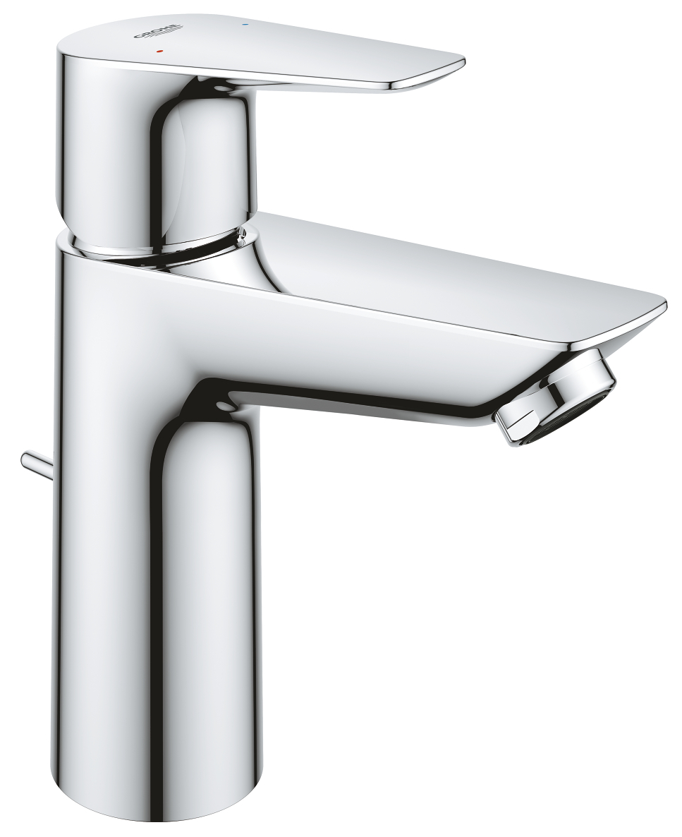 Grohe 23 902 001 BauEdge Смеситель для раковины 105 мм, со сливным гарнитуром, LowFlow 3,5 л/мин