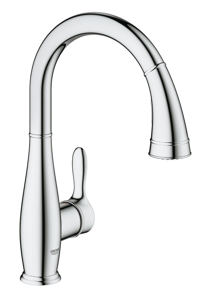 *СНЯТ*Grohe 30 215 000 Parkfield Смеситель для кухни 196 мм, выдвижной излив