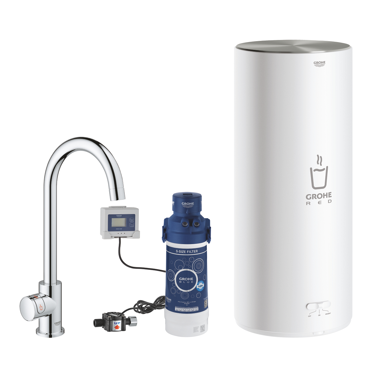 Grohe 30 080 001 GROHE Red Mono Вертикальный вентиль и бойлер L + фильтр S -Size