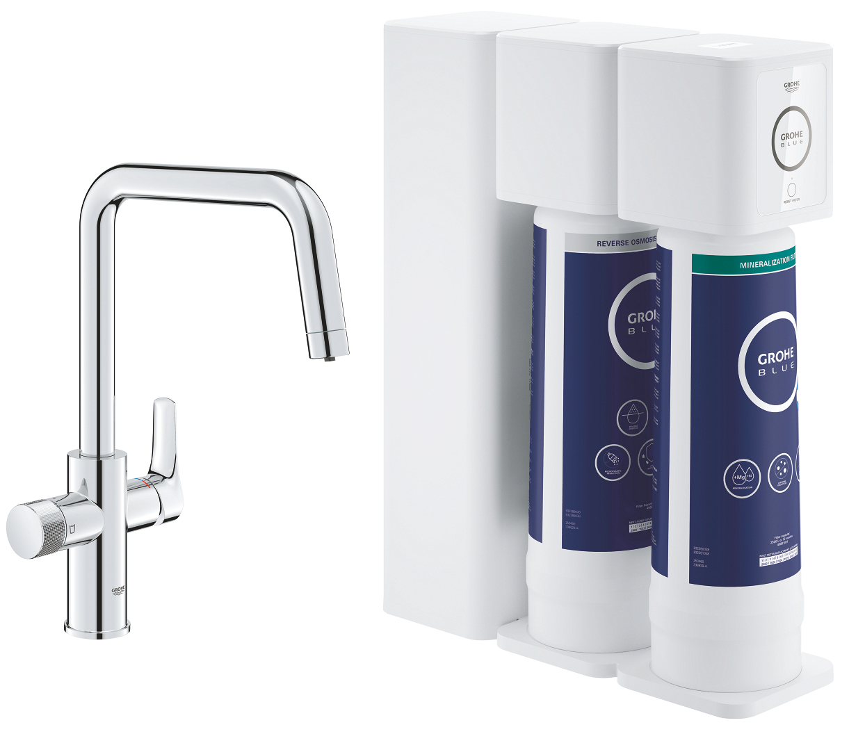Grohe 30 587 000 Blue Pure Смеситель для кухни 237 мм, под питьевую воду, П излив, осмос