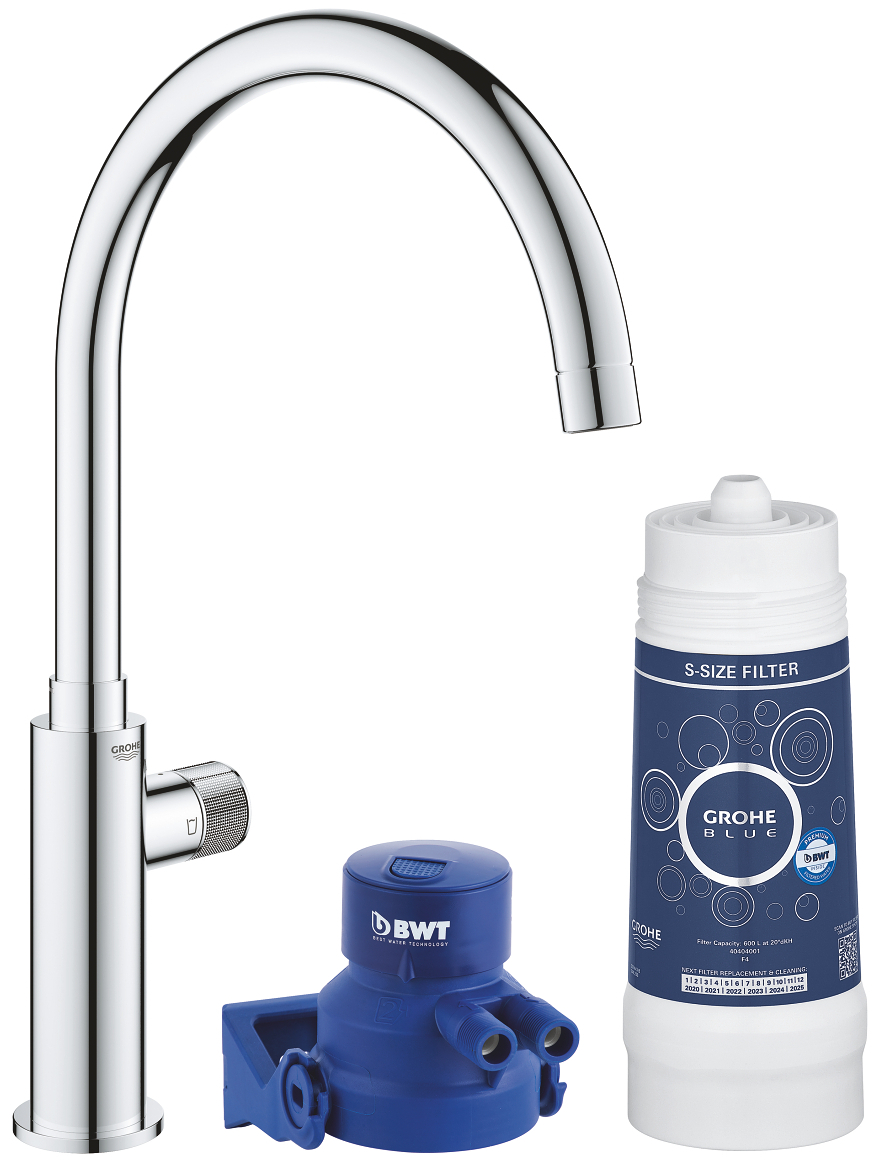 Grohe 119710 Blue Pure Mono Кран для кухни только под питьевую воду, ∩ излив + фильтр