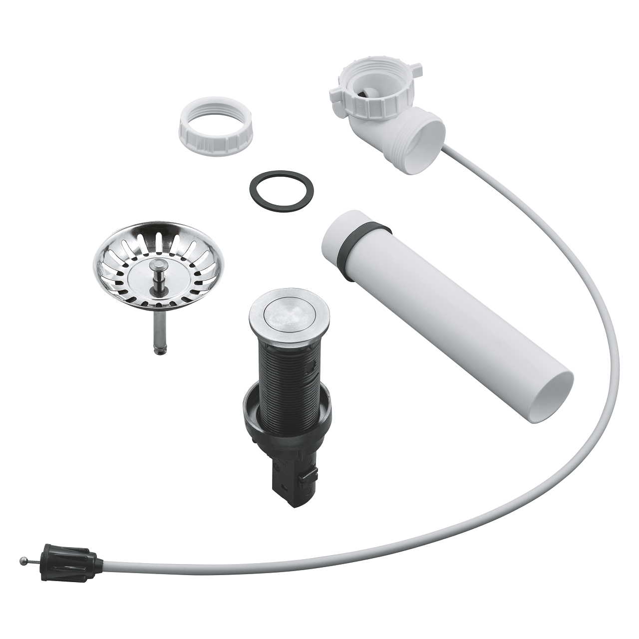 Grohe 40 986 SD0 Сливной гарнитур для кухонной мойки, PushOpen