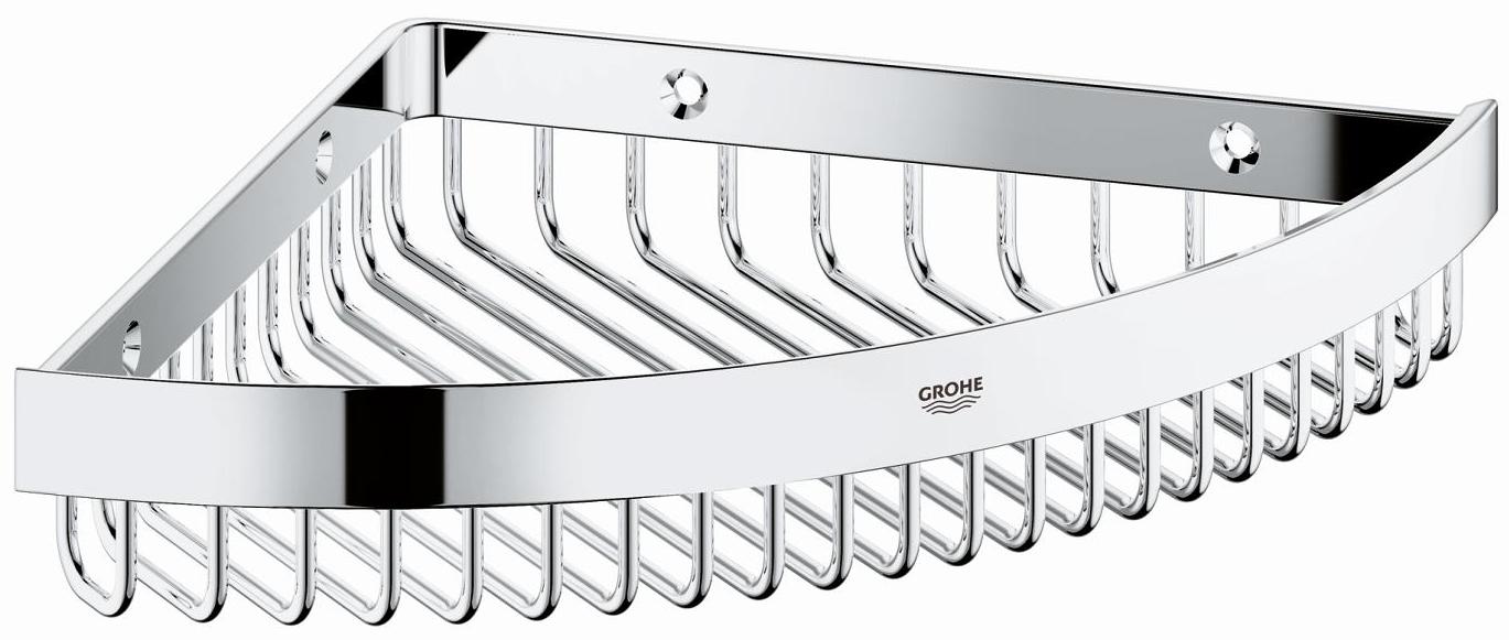 Grohe 40 809 000 Selection Cube Полочка решетка угловая 200х200 мм