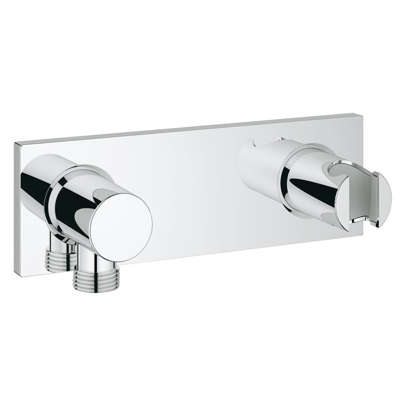 Grohe 27 621 000 Grohtherm F Настен. держ. для ручного душа с подкл. душ. шл. (внеш монт. часть)