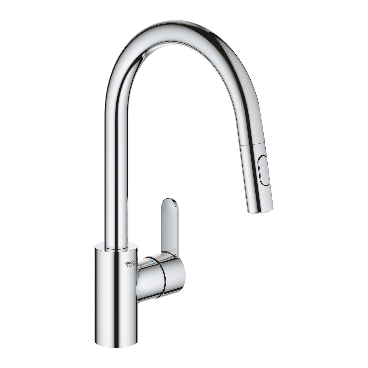 Grohe 31 482 003 Eurostyle Cosmopolitan Смеситель для кухни 188 мм, выдвижной ∩ излив