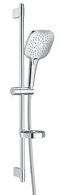 Roca 7.5B1A.1.0C0.0 Plenum Square 140 Душевой гарнитур H=800 мм, Ø140 мм, 3 режима, мыльница