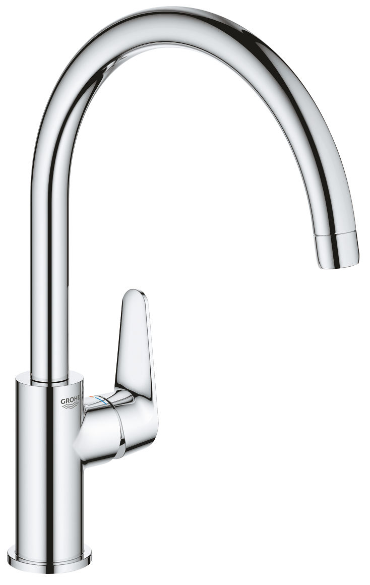 Grohe 31 231 001 BauCurve Смеситель для кухни 207 мм, подводка ½", ∩ излив