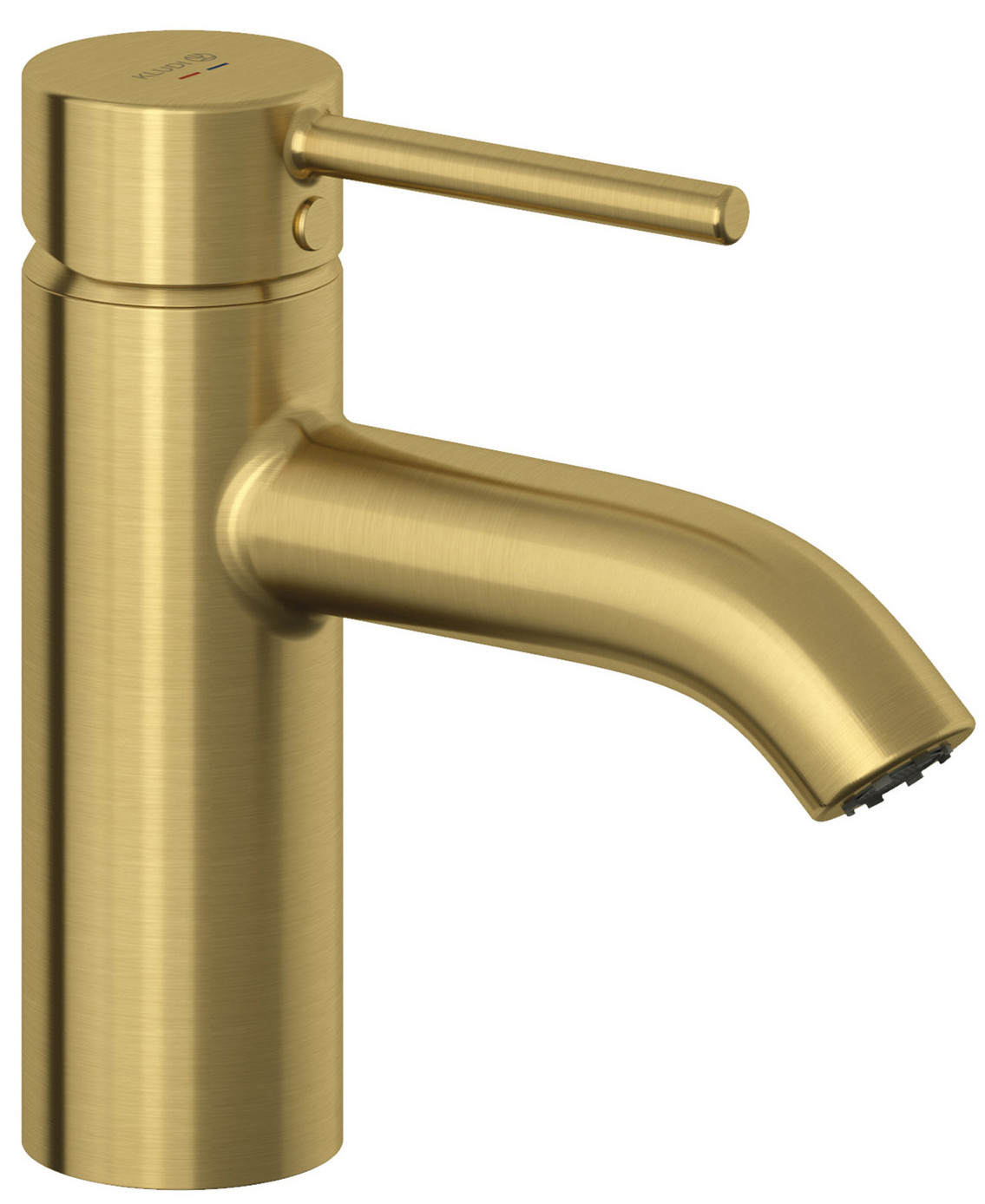 Kludi 38 266 N076 Bozz Смеситель для раковины 75 мм, PushOpen, брашированное золото