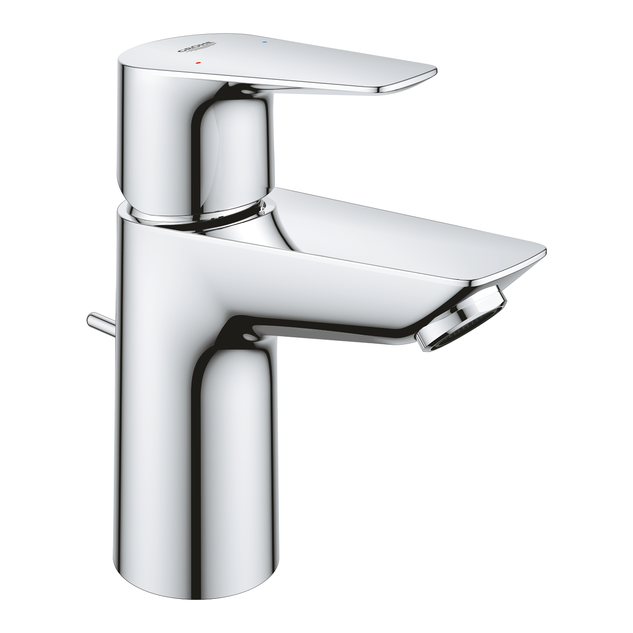 Grohe 23 328 001 BauEdge Смеситель для раковины 89 мм, со сливным гарнитуром, 5,7 л/мин