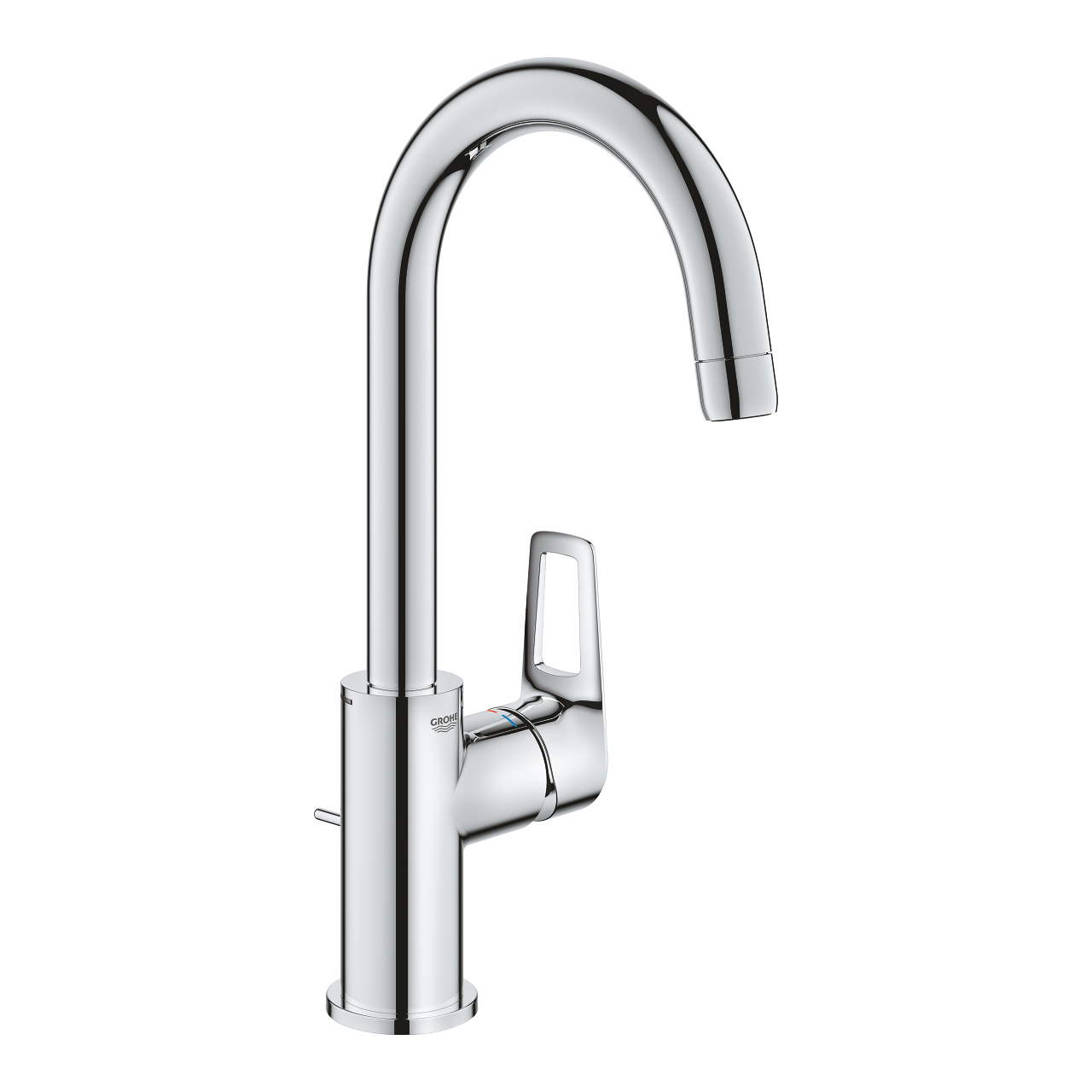 Grohe 23 763 001 BauLoop Смеситель для раковины 208 мм, со сливным гарнитуром, EcoJoy 5.7 л/мин