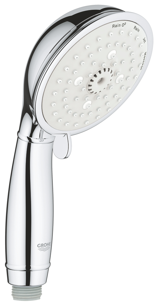 Grohe 26 085 001 Tempesta Rustic Ручной душ Ø100 мм, 4 режима: Rain O2, Rain, Massage, Jet