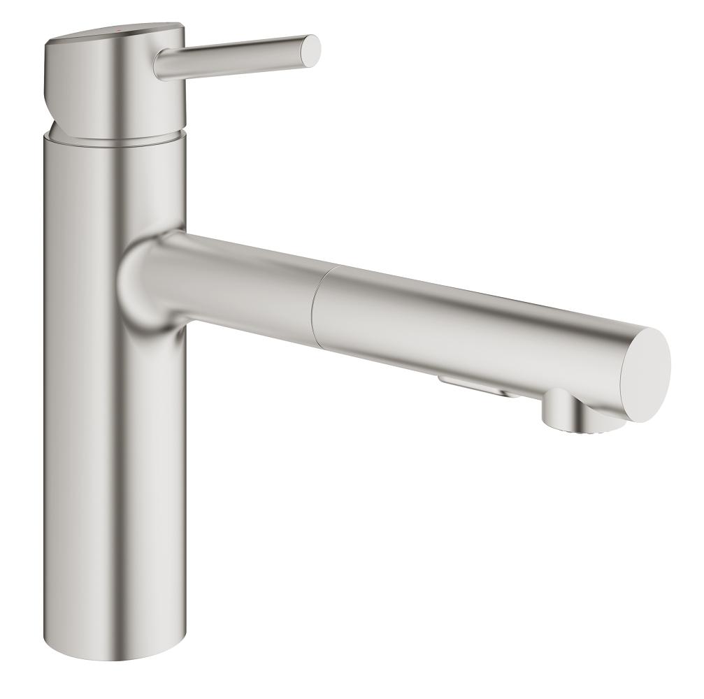 Grohe 30 273 DC1 Concetto Смеситель для кухни 115 мм, выдвижной излив, 2 режима