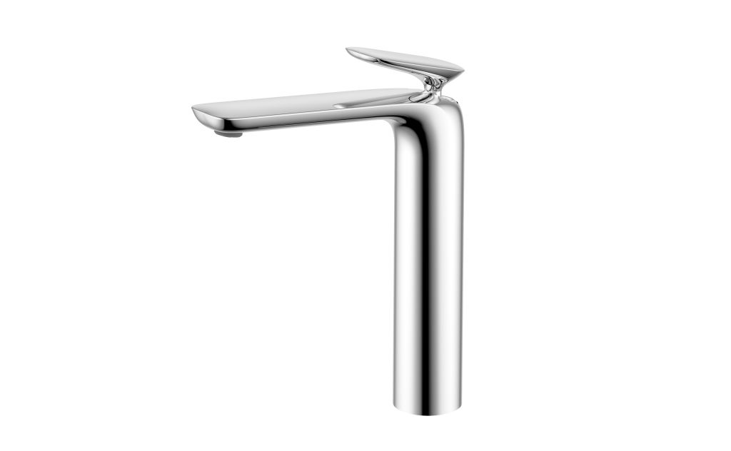 AQM6514CR Como Смеситель для свободностоящей раковины 229 мм, гладкий, подводка ½", Хром