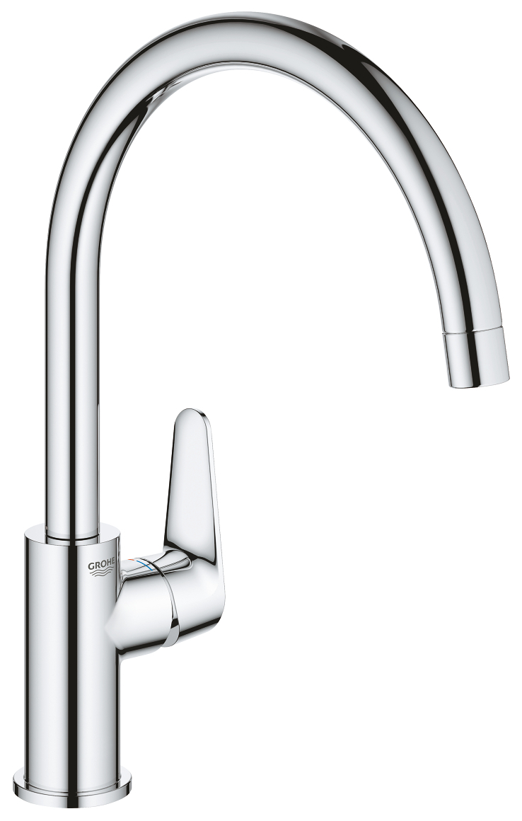 Grohe 31 536 001 BauCurve Смеситель для кухни 207 мм, ∩ излив