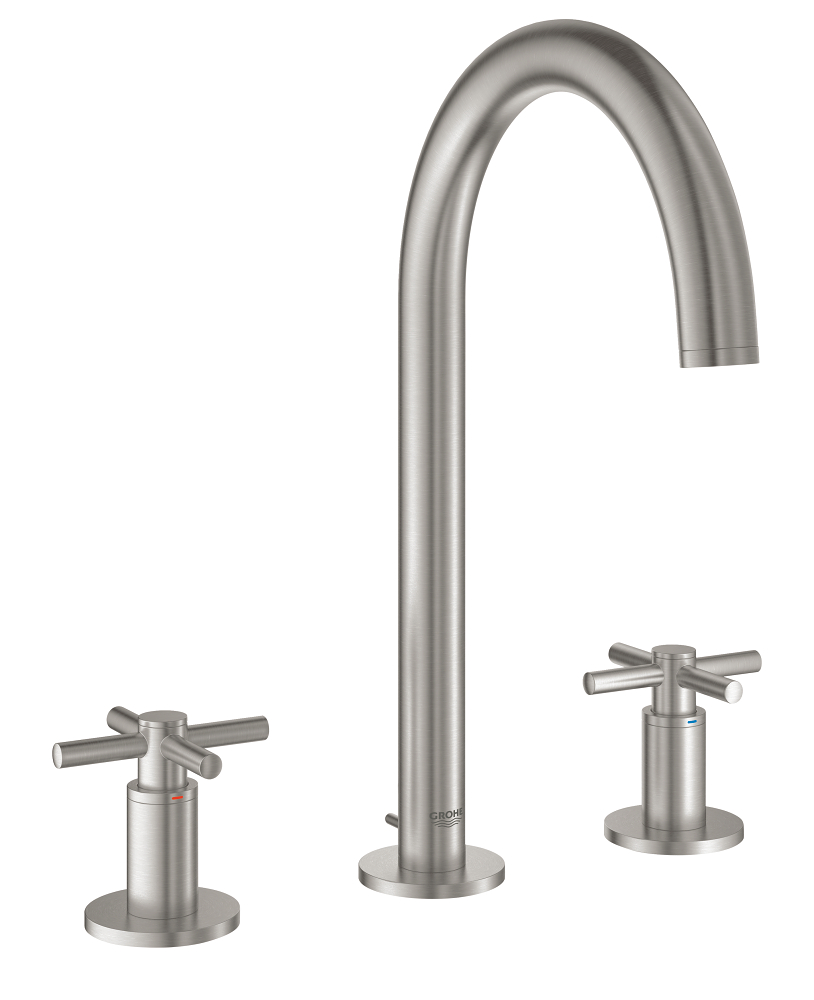 Grohe 20 008 DC3 Atrio Смеситель для раковины 190 мм, на 3 отв., со слив. гарн., Компл.