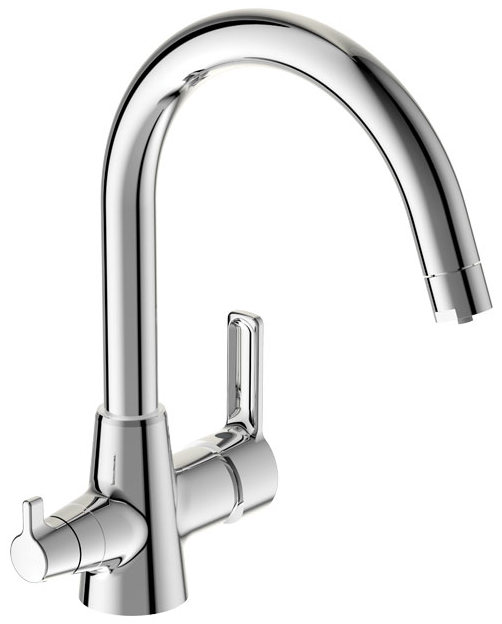 VI BA356AA Uno Смеситель для кухни 189 мм, под питьевую воду, StrongFix, подводка ½"