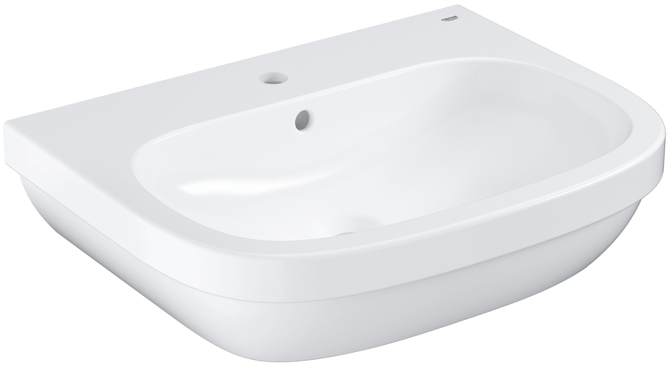 Grohe 39 323 00H Euro Ceramic Раковина 650 мм, с отв. под смеситель и отв. перелива, PureGuard