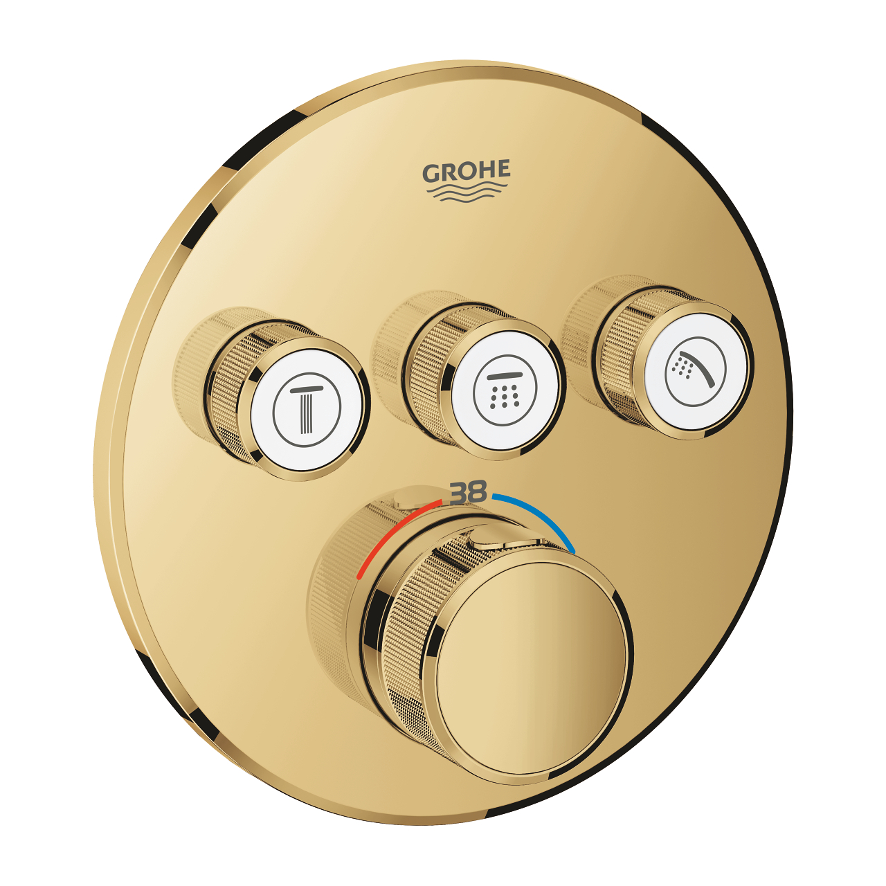 Grohe 29 121 GL0 Grohtherm SmartControl Термостат для 3х потребителей (внешняя монт. часть)