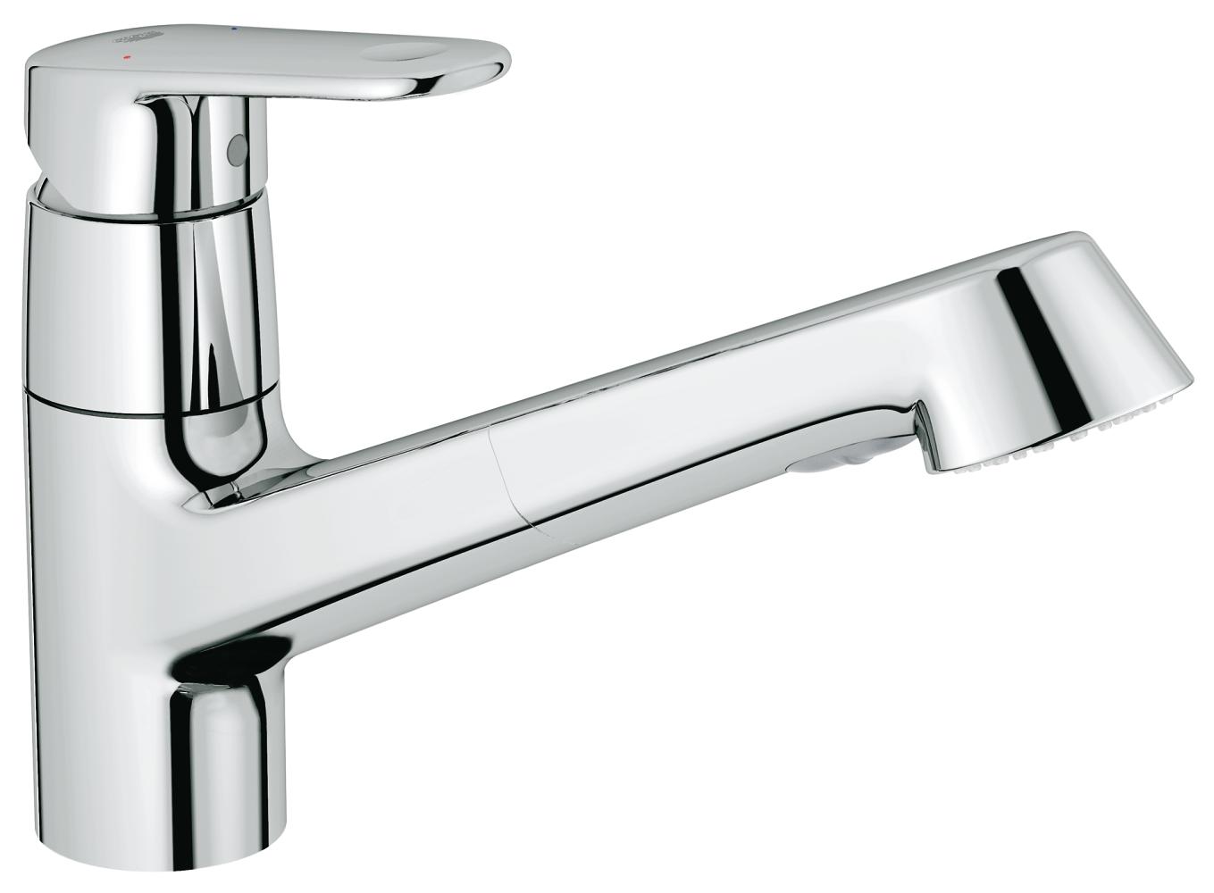 *СНЯТ*Grohe 32 942 002 Europlus Смеситель для кухни 144 мм, с выдвижной лейкой, 2 режима