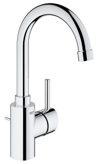 Grohe 32 629 002 Concetto Смеситель для раковины 202 мм, со сливным гарнитуром, ∩ излив