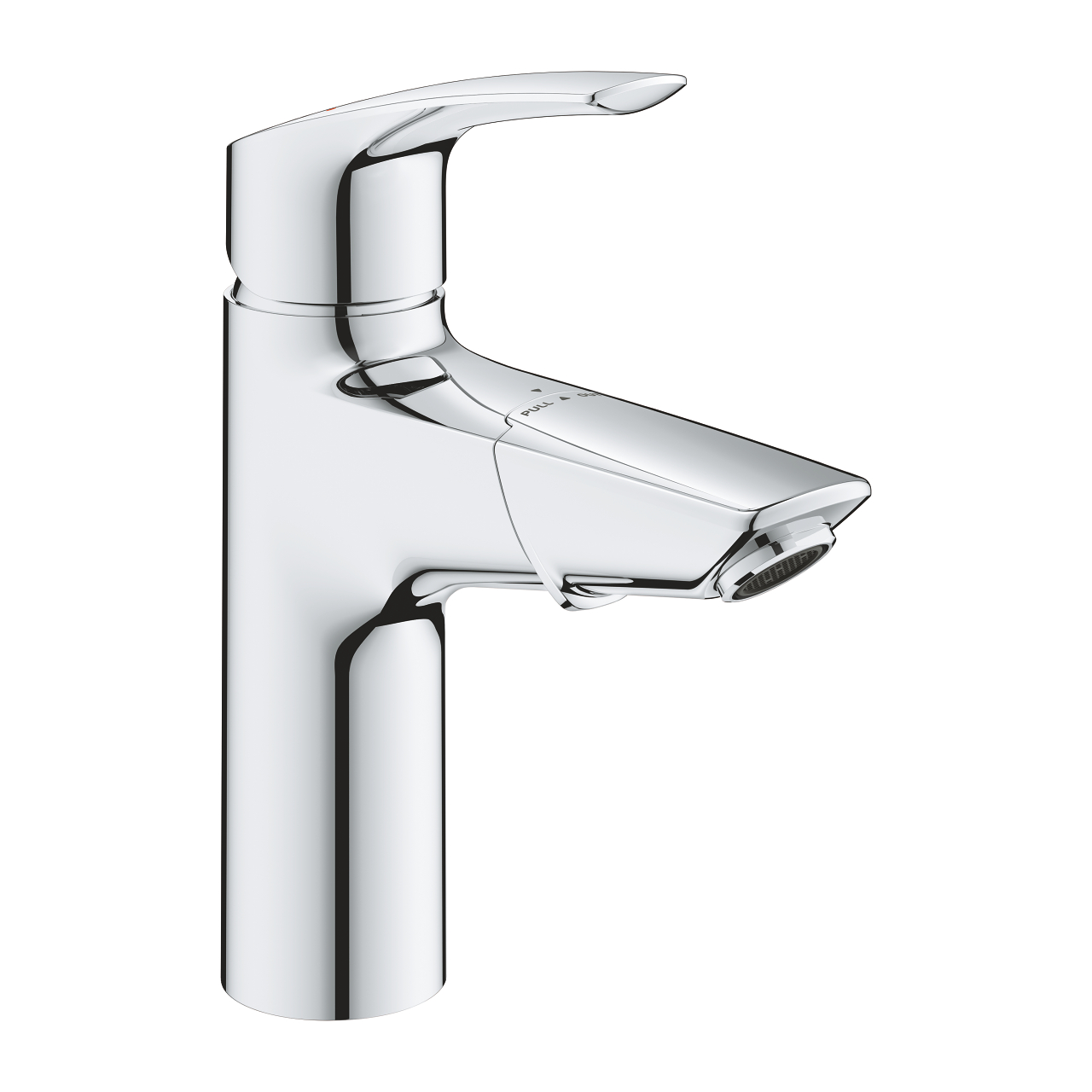 Grohe 23 976 003 Eurosmart 2021 Смеситель для раковины 107 мм, PushOpen, выдвижной излив