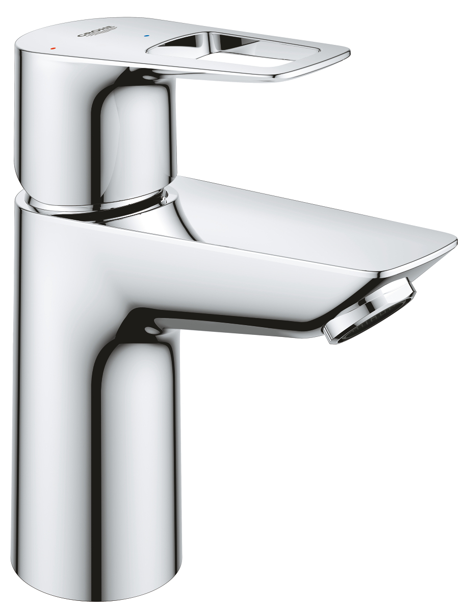 Grohe 23 883 001 BauLoop Смеситель для раковины 89 мм, PushOpen, CoolStart, 5.7 л/мин