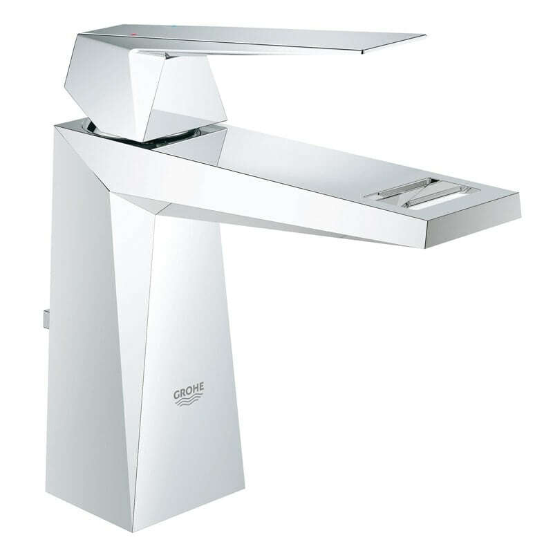 Grohe 23 029 000 Allure Brilliant Смеситель для раковины 107 мм, со сливным гарнитуром, EcoJoy