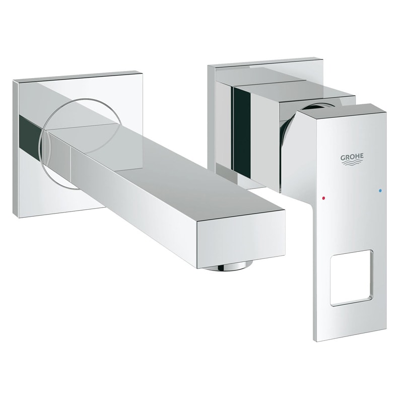 Grohe 19 895 000 Eurocube Смеситель для раковины 171 мм, на 2 отв., настен. (внеш. монт. часть)