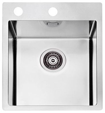 Alv 1103607 Pure 10 Мойка F/S, 1 чаша, 1 мм, KMB, 3½", 405х525х195 мм + сифон 1127252, шк. 400