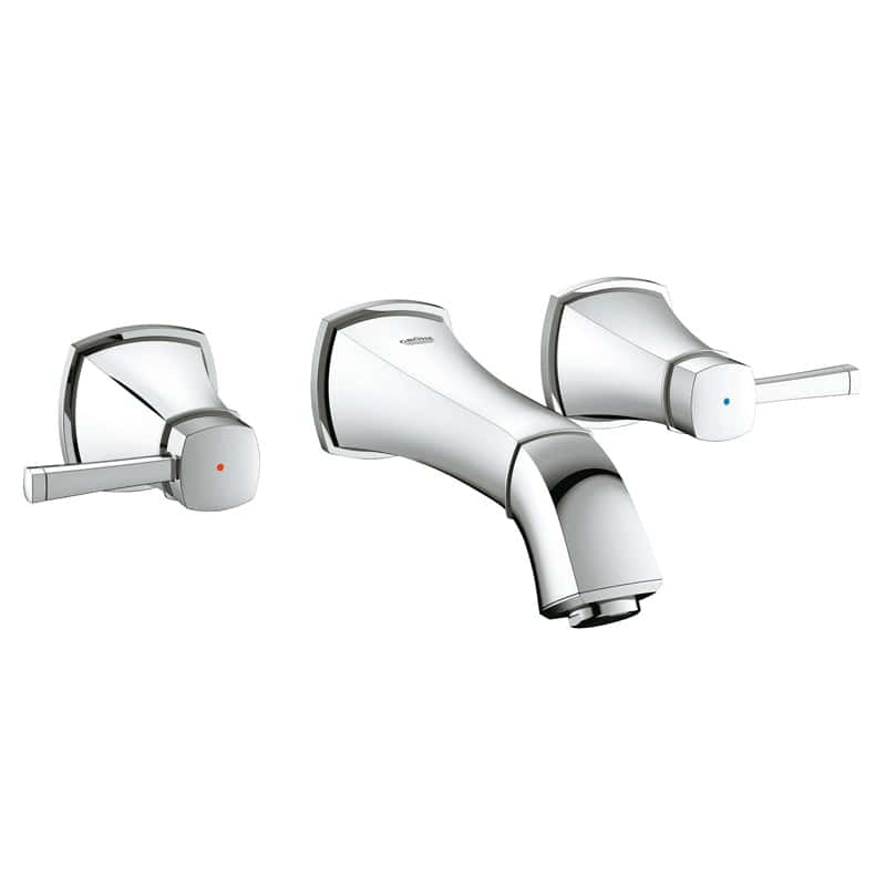 Grohe 20 414 000 Grandera Смеситель для раковины 177 мм, на 3 отв., настен. (внеш. монт. часть)