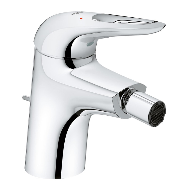 Grohe 33 565 003 Eurostyle Cмеситель для биде, со сливным гарнитуром, EcoJoy